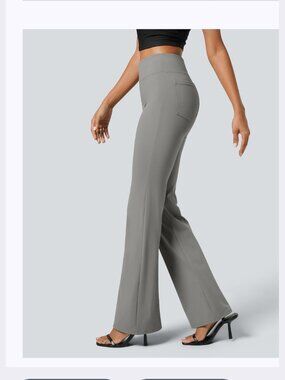 Halara Flex™ High Waisted Back Side Pocket Slight Flare Work Pants